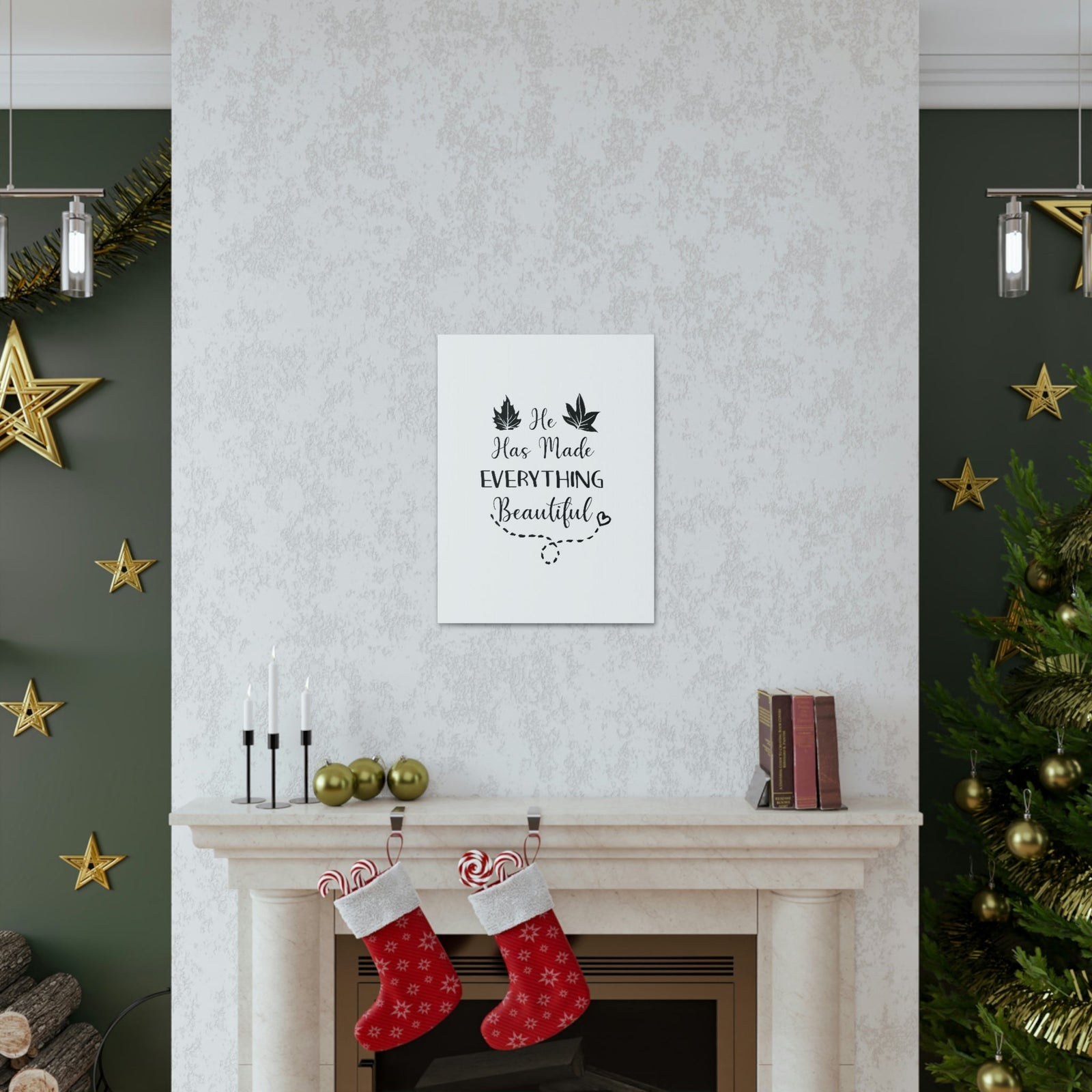 Scripture Walls He Has Made Everything Beautiful Ecclesiastes 3:11 Christian Wall Art Bible Verse Print Ready to Hang Unframed-Express Your Love Gifts