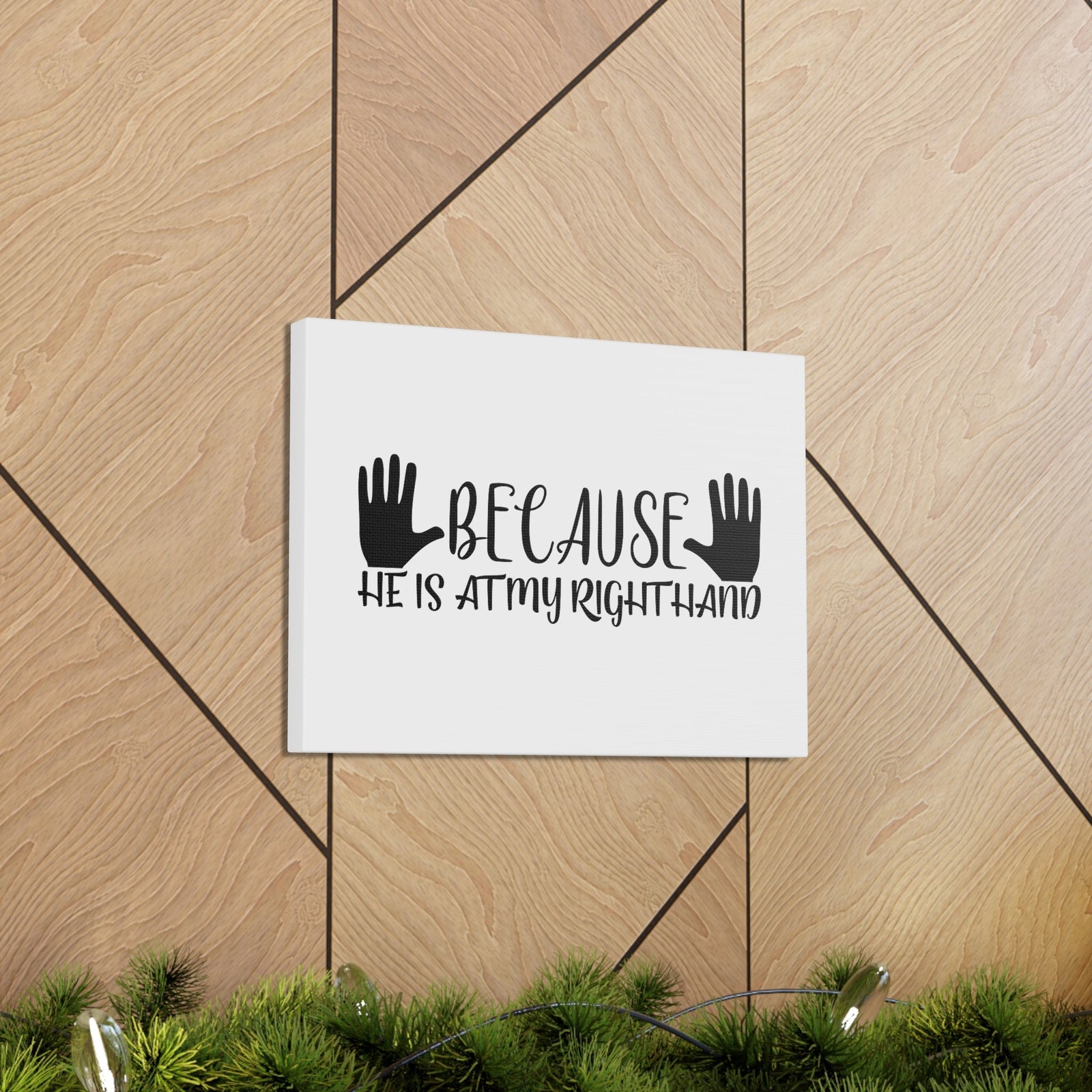 Scripture Walls He Is At My Right Hand Isaiah 41:13 Christian Wall Art Bible Verse Print Ready to Hang Unframed-Express Your Love Gifts