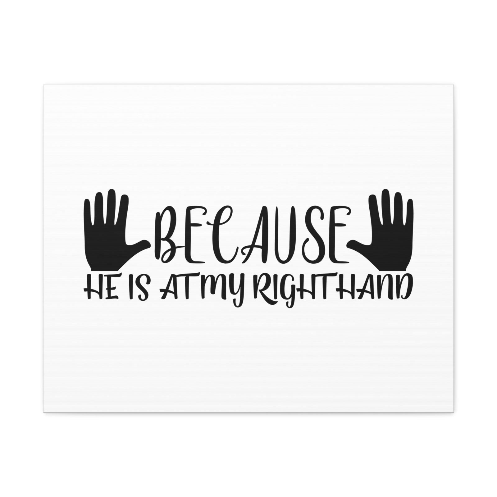 Scripture Walls He Is At My Right Hand Isaiah 41:13 Christian Wall Art Bible Verse Print Ready to Hang Unframed-Express Your Love Gifts