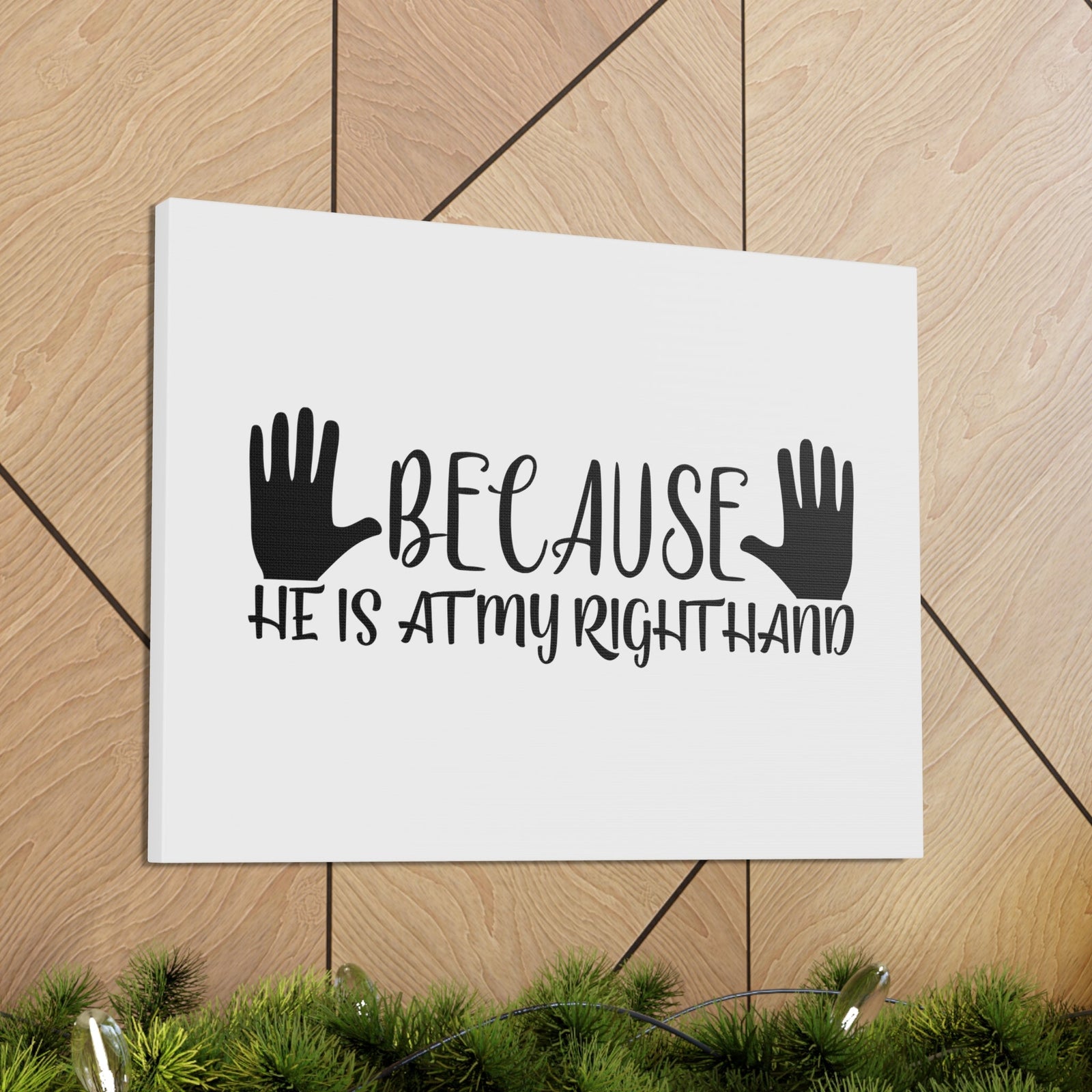 Scripture Walls He Is At My Right Hand Isaiah 41:13 Christian Wall Art Bible Verse Print Ready to Hang Unframed-Express Your Love Gifts