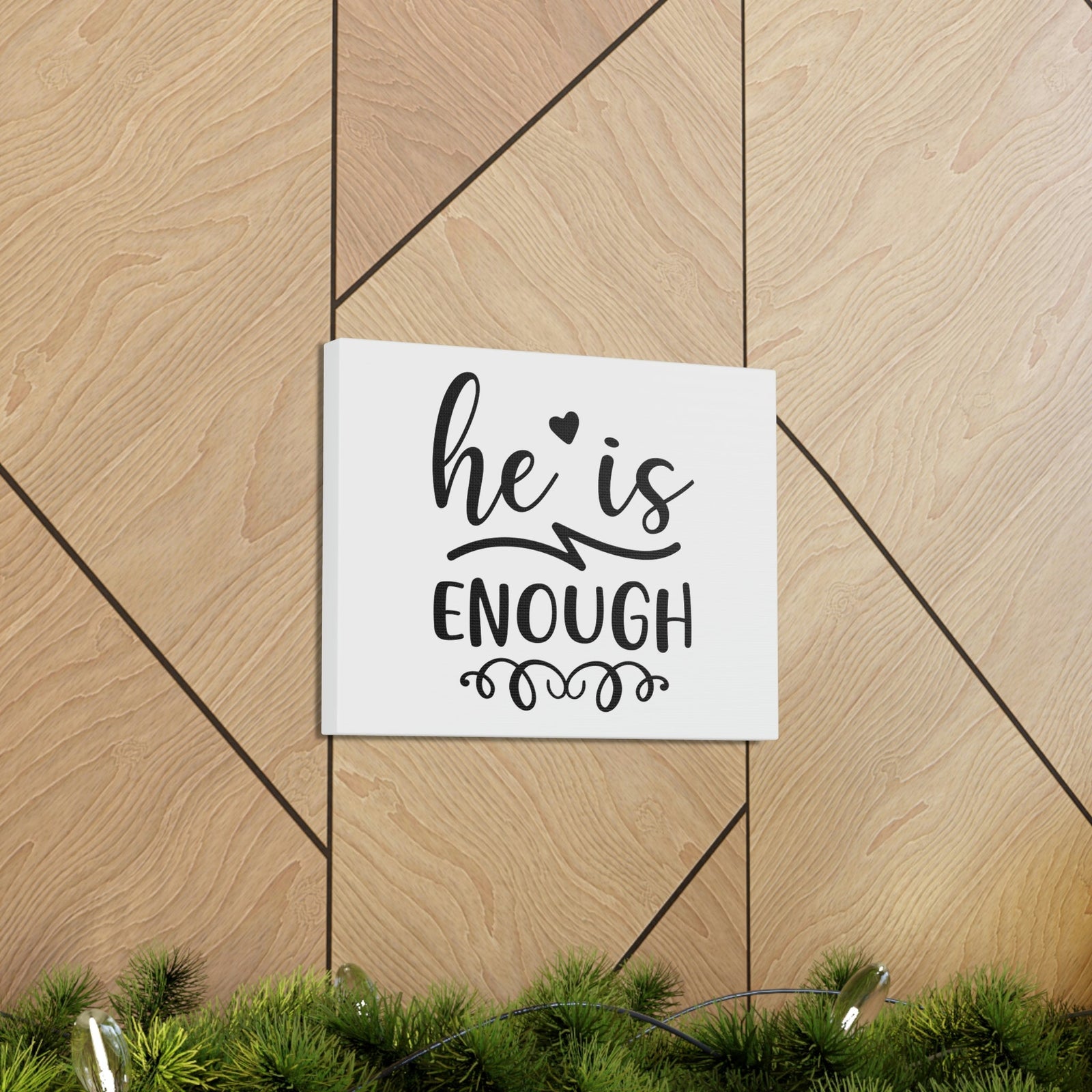 Scripture Walls He Is Enough 2 Peter 1:2 Christian Wall Art Print Ready to Hang Unframed-Express Your Love Gifts