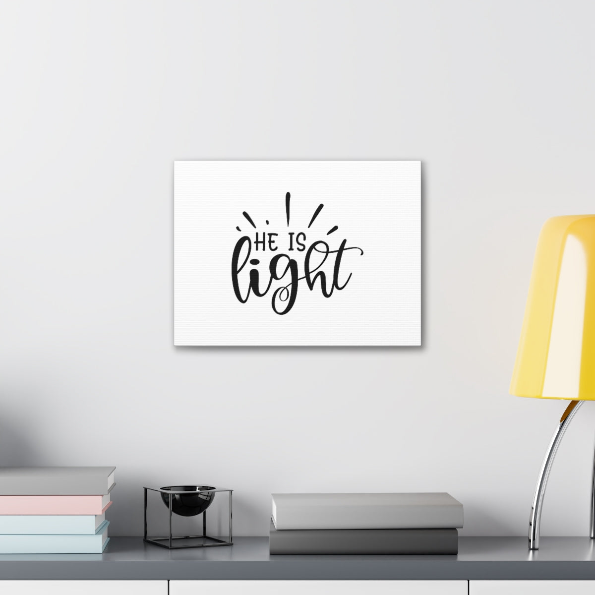 Scripture Walls He Is Light 1 John 1:5-9 Christian Wall Art Bible Verse Print Ready to Hang Unframed-Express Your Love Gifts