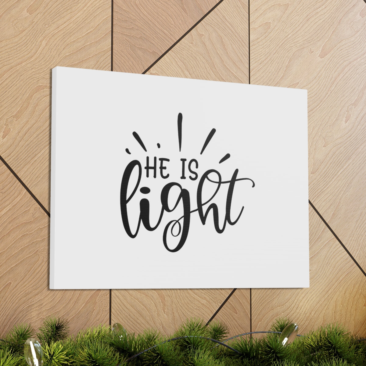 Scripture Walls He Is Light 1 John 1:5-9 Christian Wall Art Bible Verse Print Ready to Hang Unframed-Express Your Love Gifts