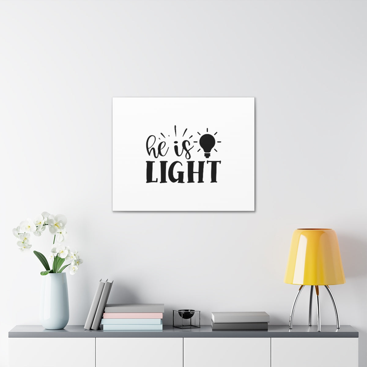 Scripture Walls He Is Light John 8:12 Christian Wall Art Bible Verse Print Ready to Hang Unframed-Express Your Love Gifts