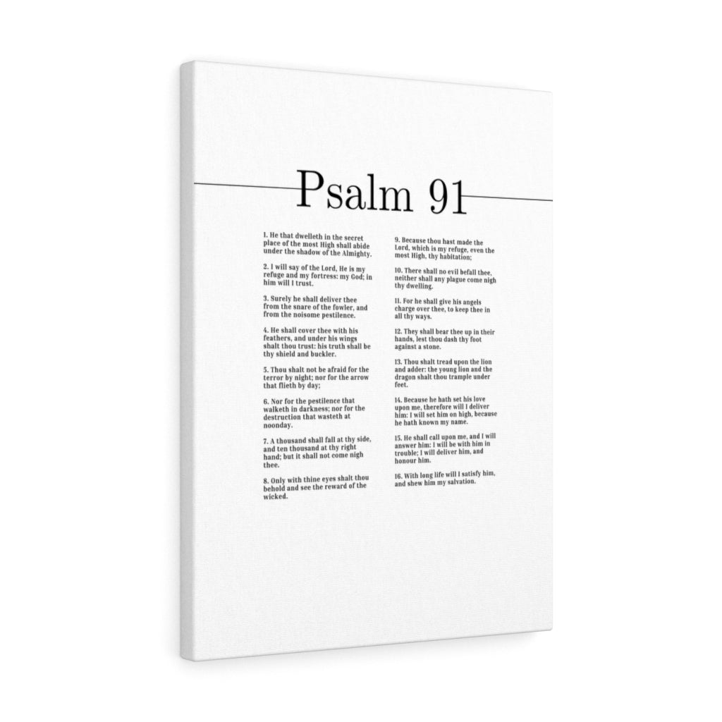 Scripture Walls He Is My Refuge And My Fortress Psalm 91 Bible Verse Canvas Christian Wall Art Ready to Hang Unframed-Express Your Love Gifts