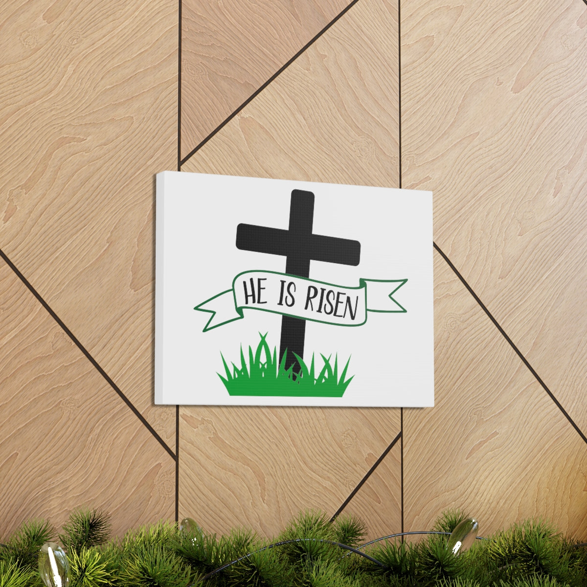 Scripture Walls He Is Risen 1 Corinthians 15:4 Christian Wall Art Print Ready to Hang Unframed-Express Your Love Gifts
