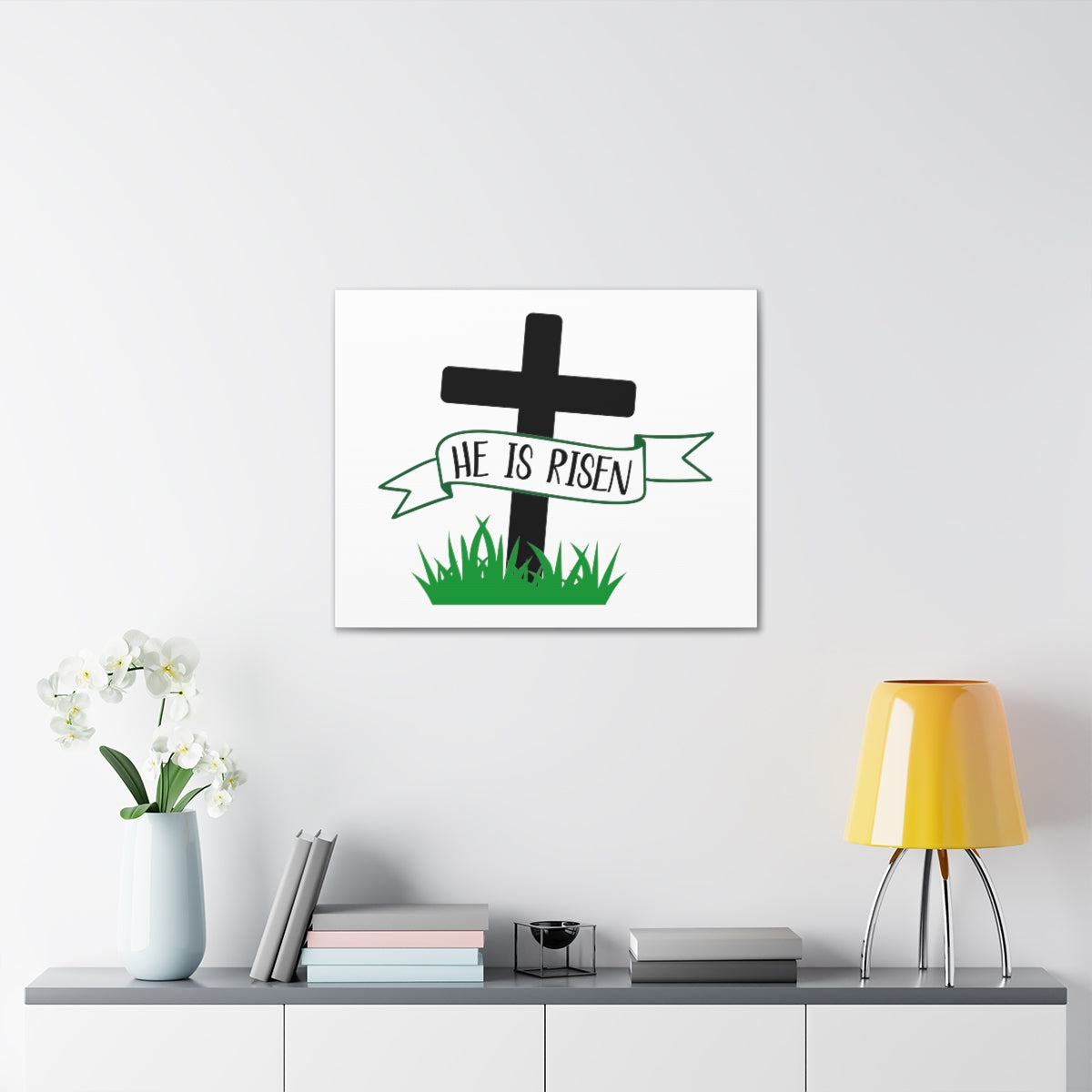 Scripture Walls He Is Risen 1 Corinthians 15:4 Christian Wall Art Print Ready to Hang Unframed-Express Your Love Gifts