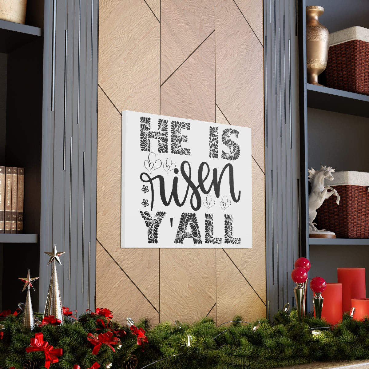 Scripture Walls He Is Risen 1 Corinthians 6:14 Christian Wall Art Print Ready to Hang Unframed-Express Your Love Gifts