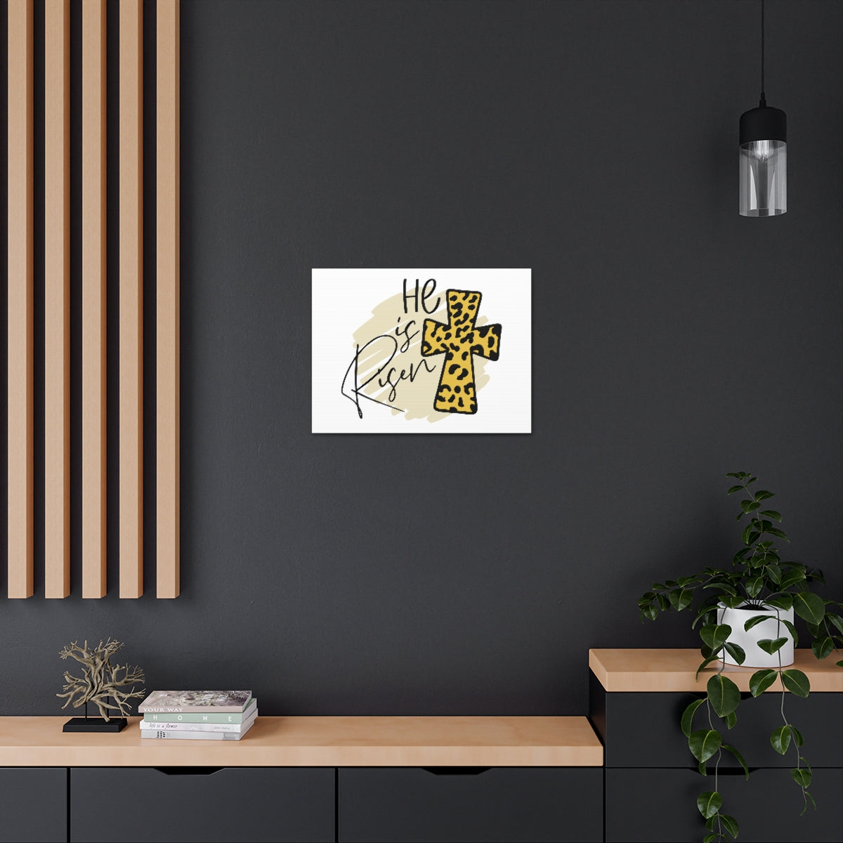 Scripture Walls He Is Risen 1 Thessalonians 4:14 Christian Wall Art Print Ready to Hang Unframed-Express Your Love Gifts
