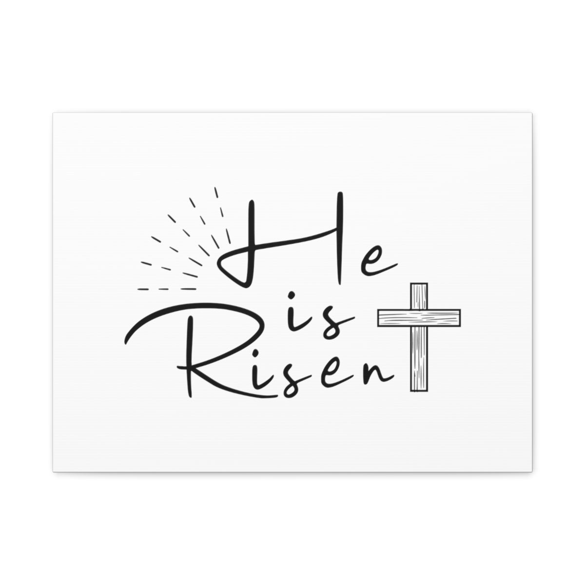 Scripture Walls He Is Risen Cross Matthew 28:6 Christian Wall Art Bible Verse Print Ready to Hang Unframed-Express Your Love Gifts