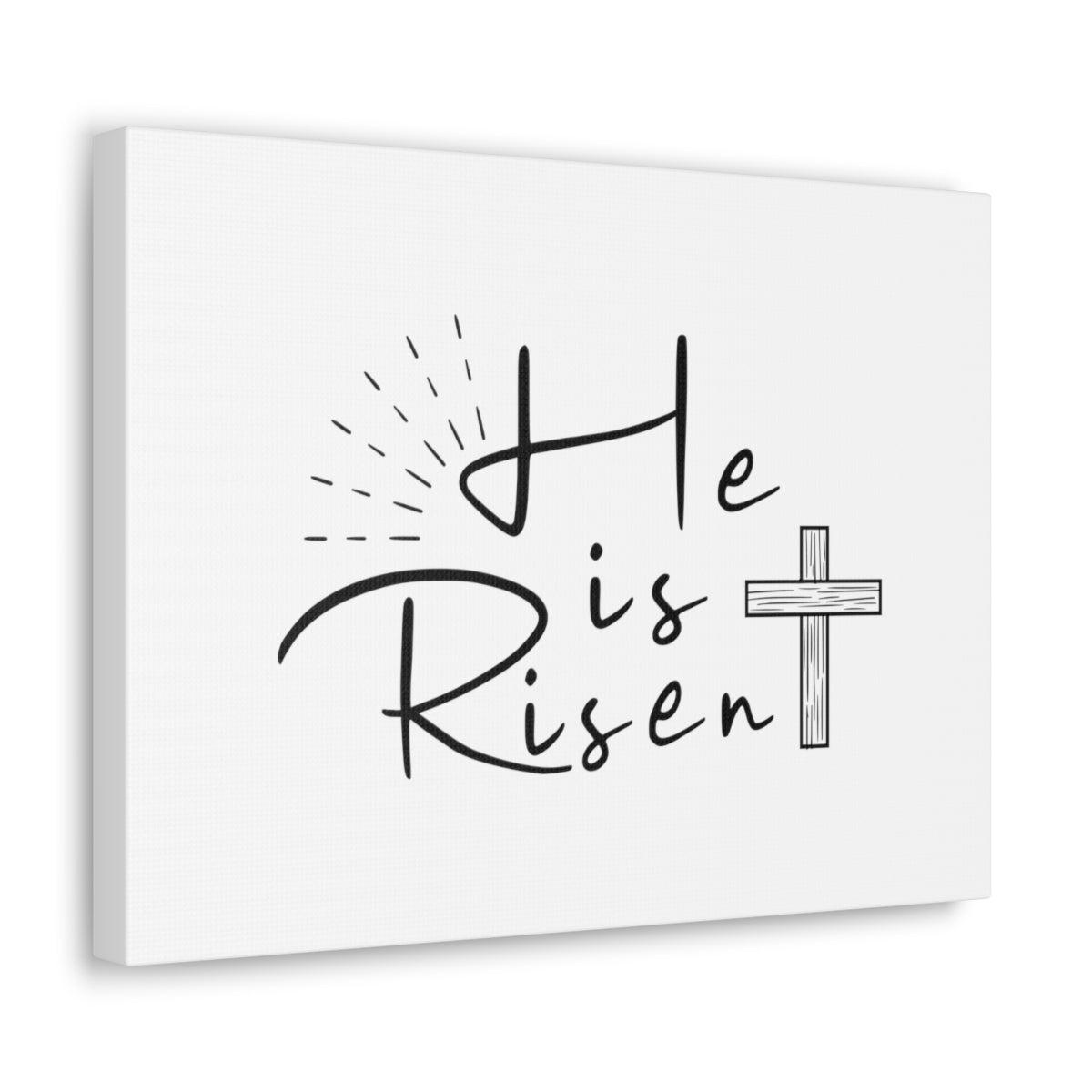 Scripture Walls He Is Risen Cross Matthew 28:6 Christian Wall Art Bible Verse Print Ready to Hang Unframed-Express Your Love Gifts