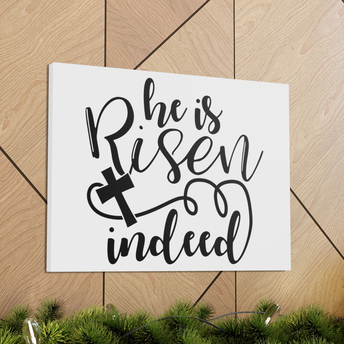 Scripture Walls He Is Risen Indeed Matthew 28:6 Christian Wall Art Print Ready to Hang Unframed-Express Your Love Gifts