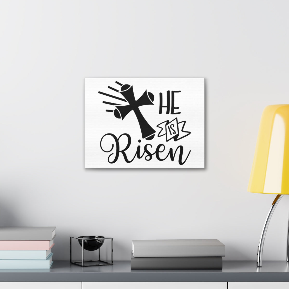 Scripture Walls He Is Risen Job 19:25 Christian Wall Art Print Ready to Hang Unframed-Express Your Love Gifts