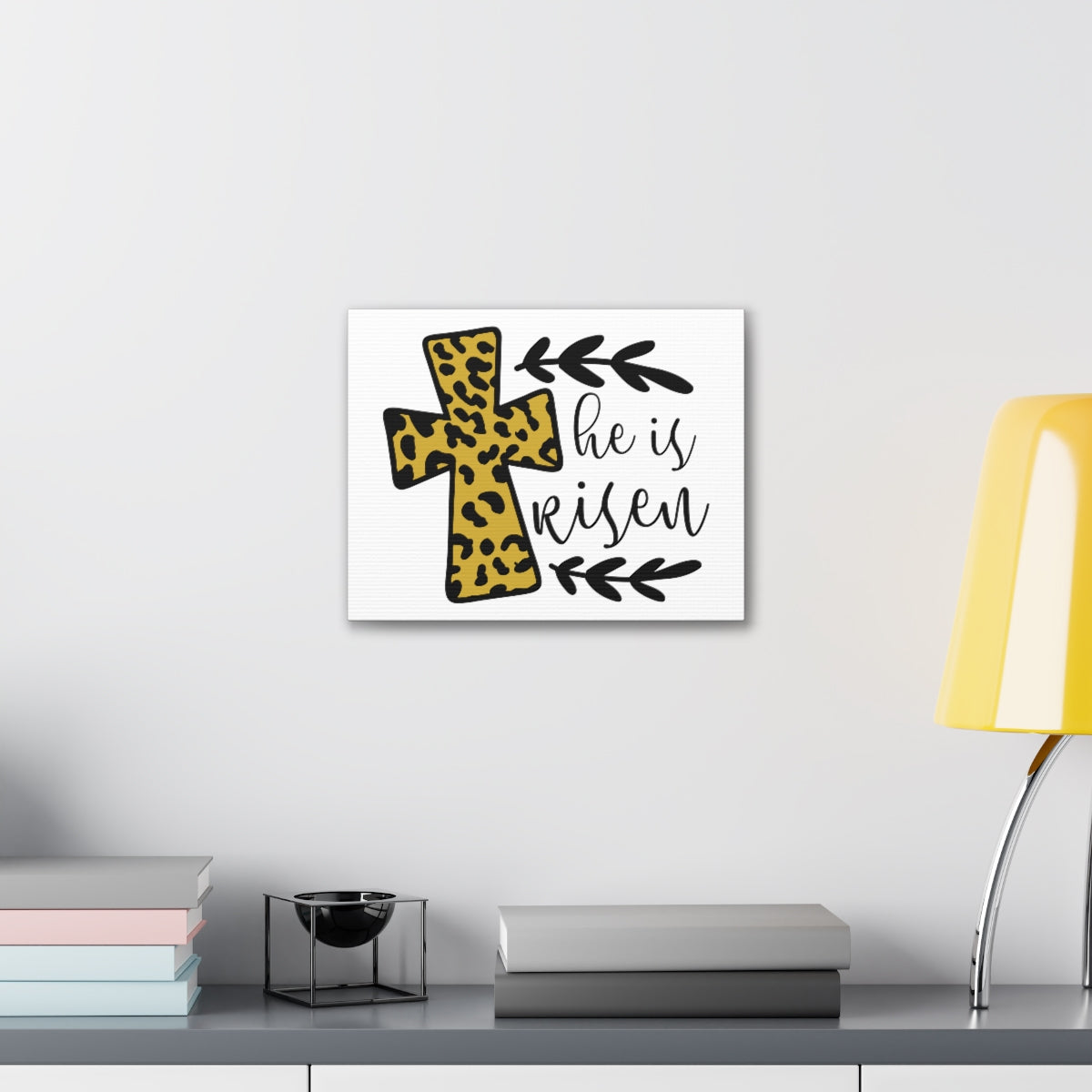 Scripture Walls He Is Risen Luke 24:5-7 Christian Wall Art Print Ready to Hang Unframed-Express Your Love Gifts