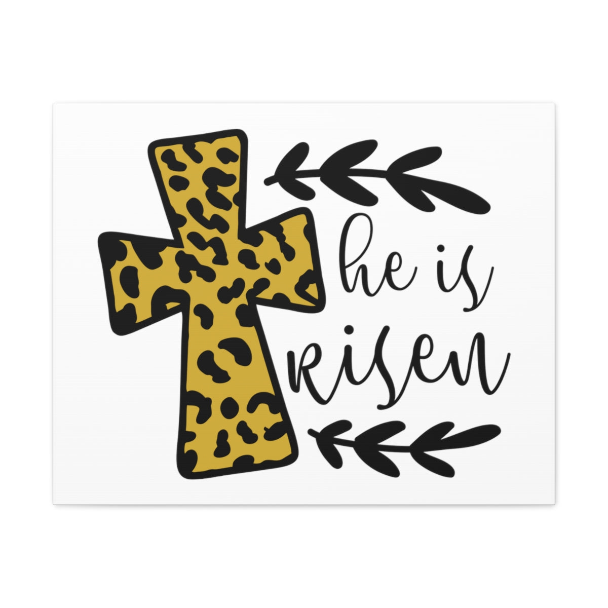 Scripture Walls He Is Risen Luke 24:5-7 Christian Wall Art Print Ready to Hang Unframed-Express Your Love Gifts