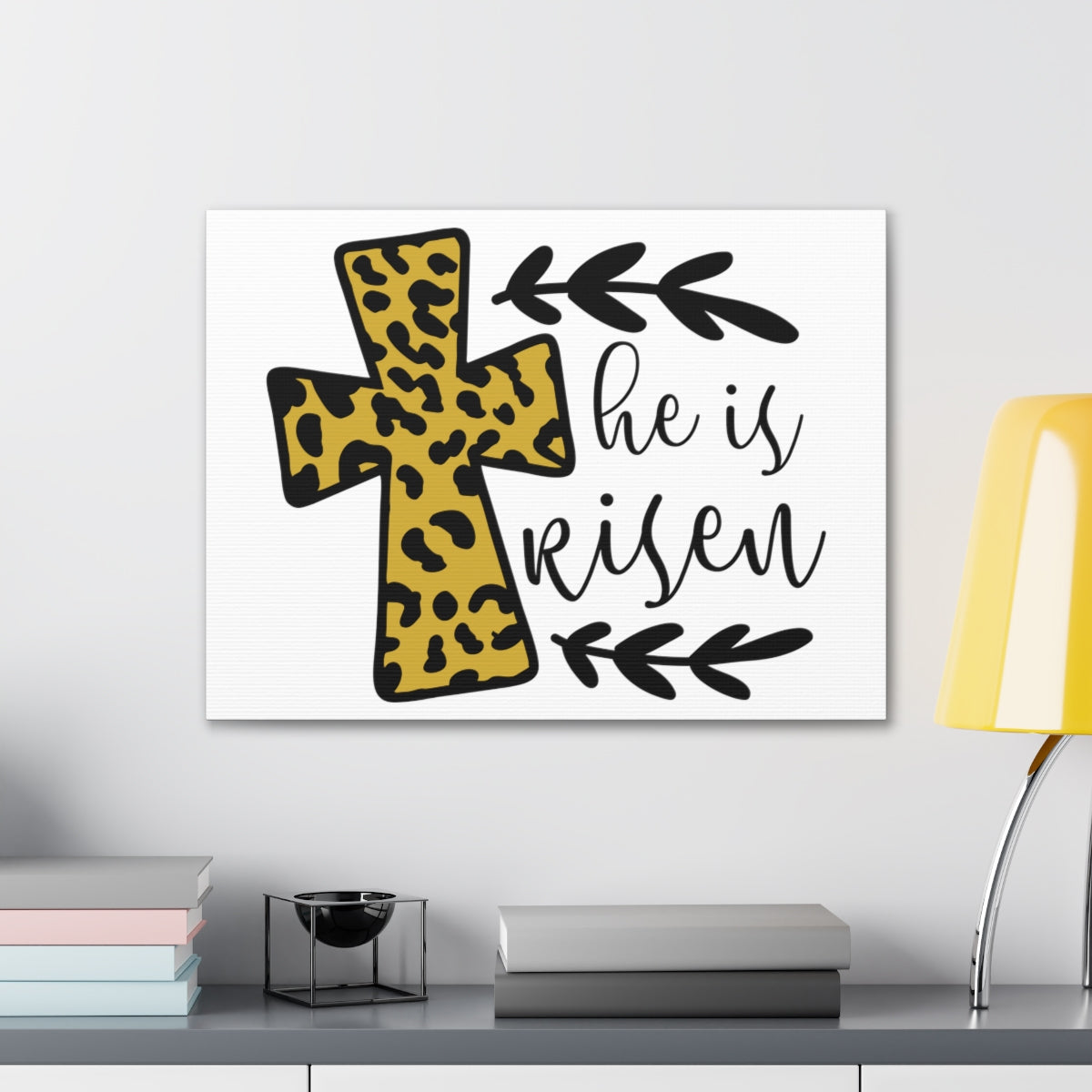 Scripture Walls He Is Risen Luke 24:5-7 Christian Wall Art Print Ready to Hang Unframed-Express Your Love Gifts