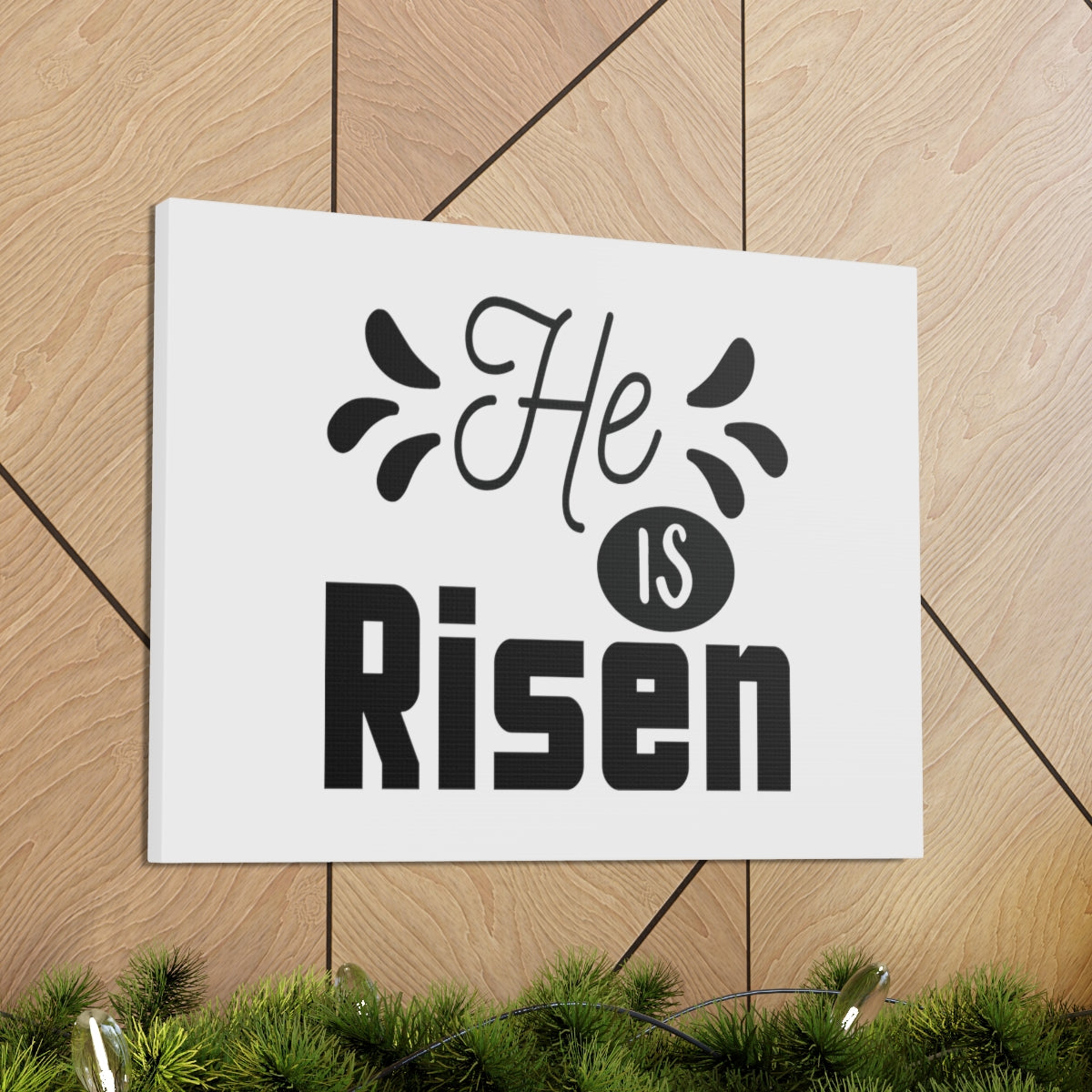 Scripture Walls He Is Risen Matthew 28:6 Christian Wall Art Bible Verse Print Ready to Hang Unframed-Express Your Love Gifts