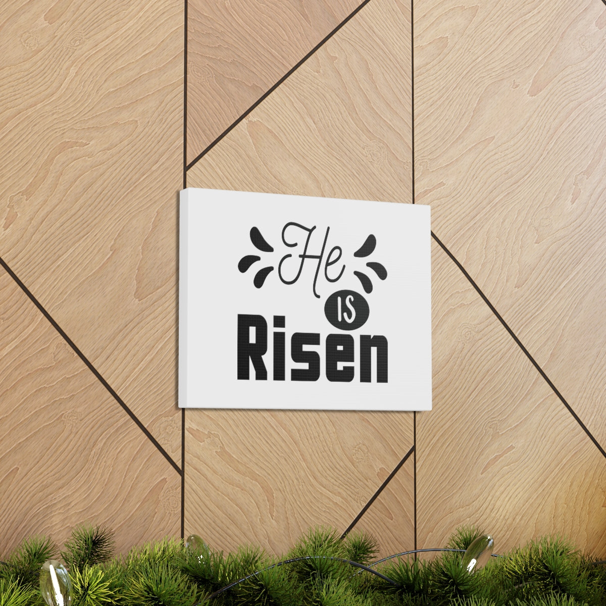 Scripture Walls He Is Risen Matthew 28:6 Christian Wall Art Bible Verse Print Ready to Hang Unframed-Express Your Love Gifts