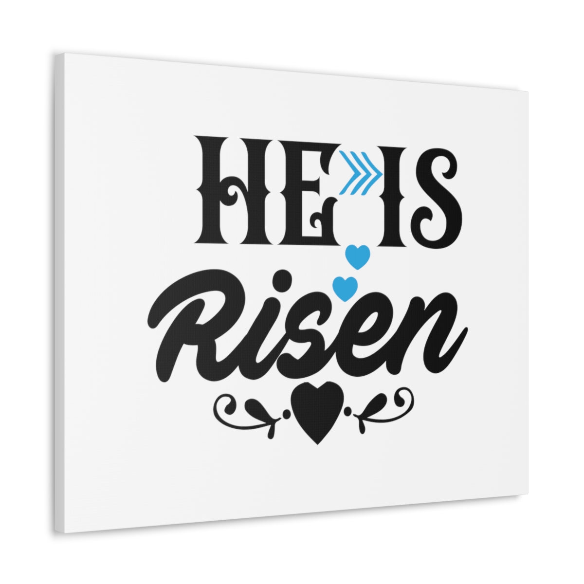 Scripture Walls He Is Risen Matthew 28:6 Heart Christian Wall Art Bible Verse Print Ready to Hang Unframed-Express Your Love Gifts