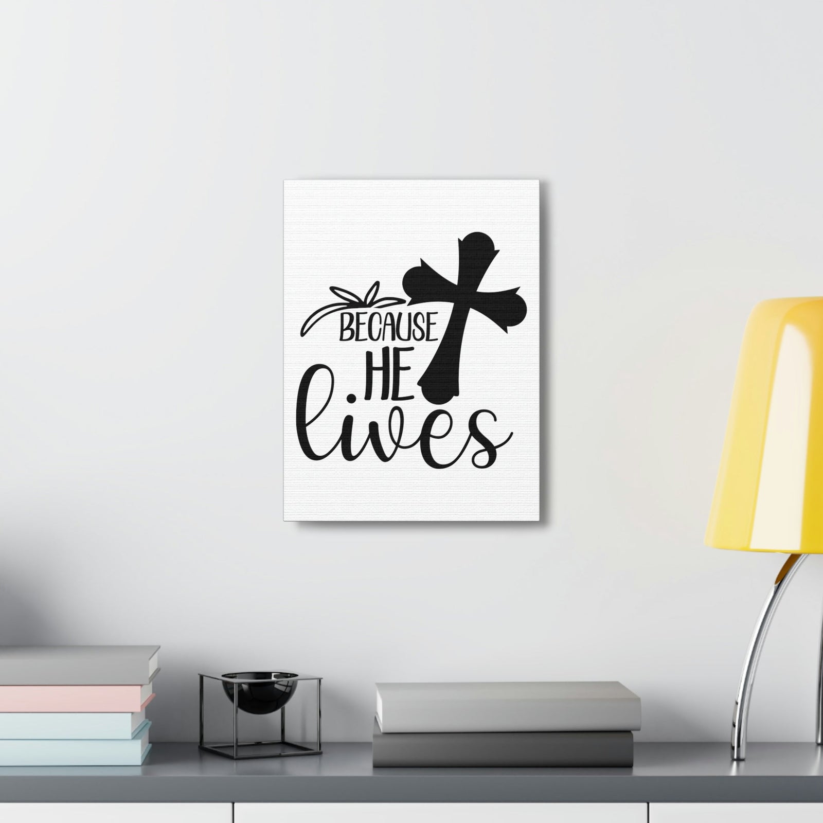 Scripture Walls He Lives John 14:19 Christian Wall Art Print Ready to Hang Unframed-Express Your Love Gifts