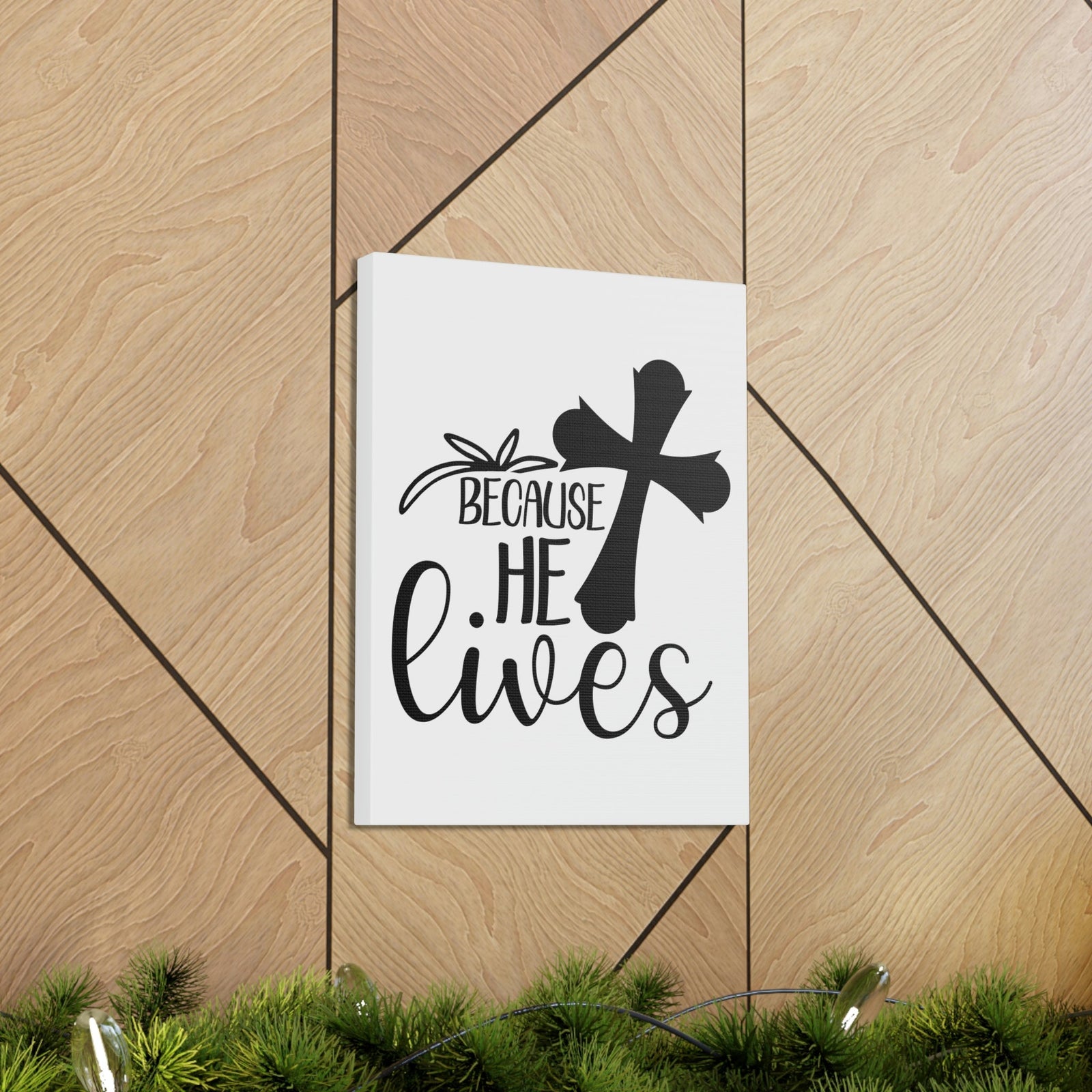 Scripture Walls He Lives John 14:19 Christian Wall Art Print Ready to Hang Unframed-Express Your Love Gifts