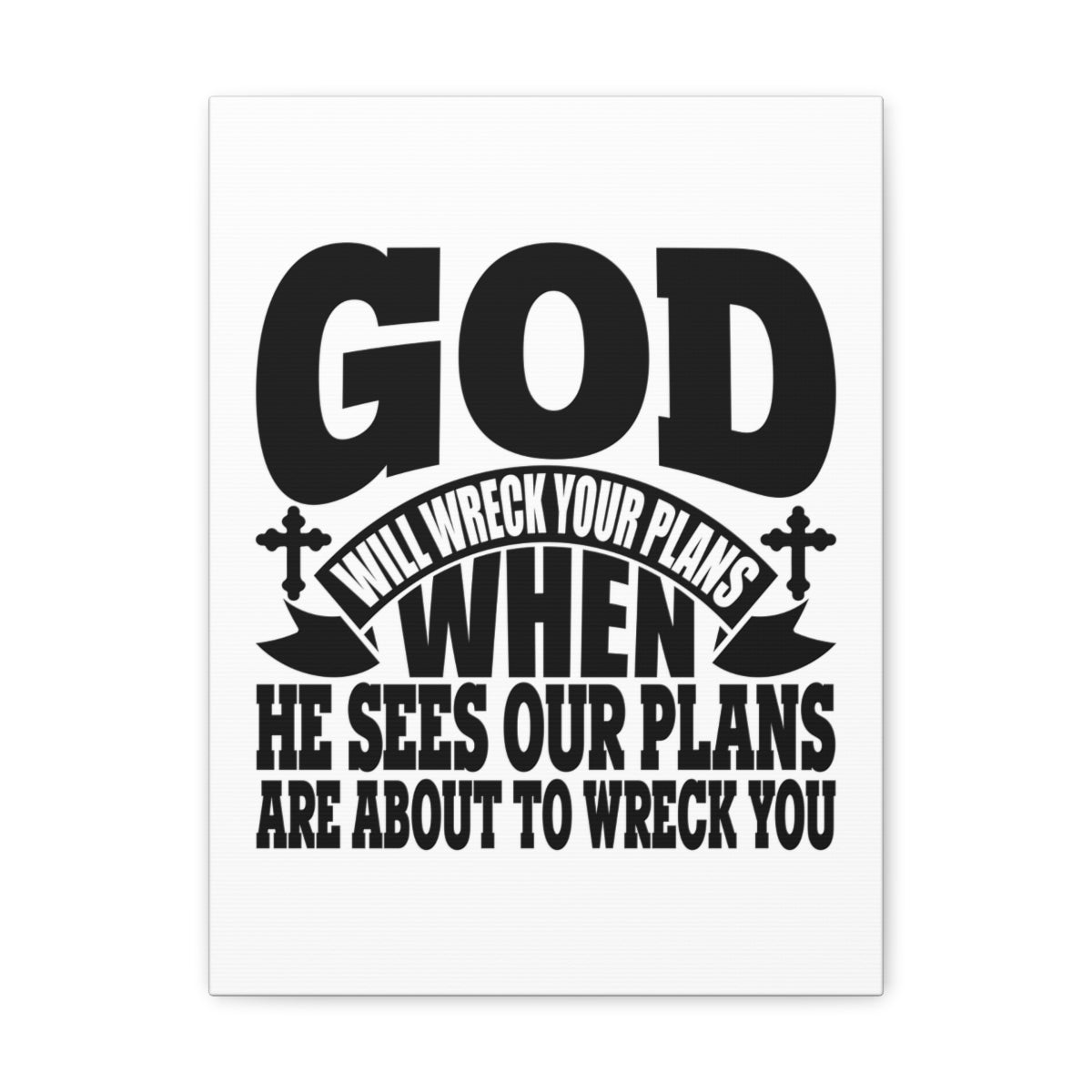 Scripture Walls He Sees Our Plans Jeremiah 29:11 White Christian Wall Art Bible Verse Print Ready to Hang Unframed-Express Your Love Gifts
