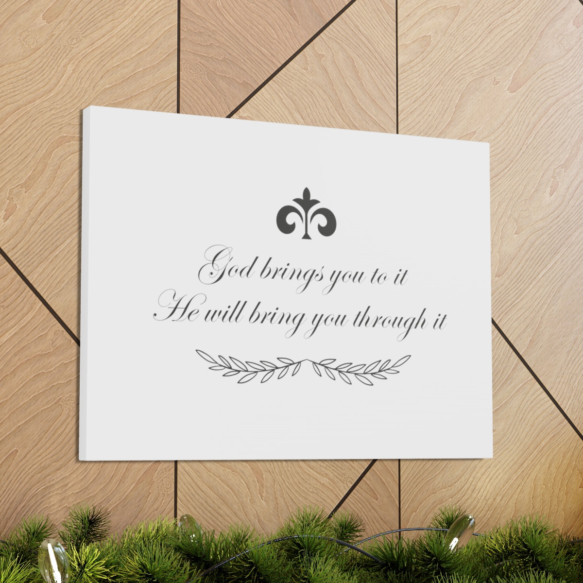 Scripture Walls He Will Bring You Through It 2 Corinthians 4:8-12 Christian Wall Art Print Ready to Hang Unframed-Express Your Love Gifts