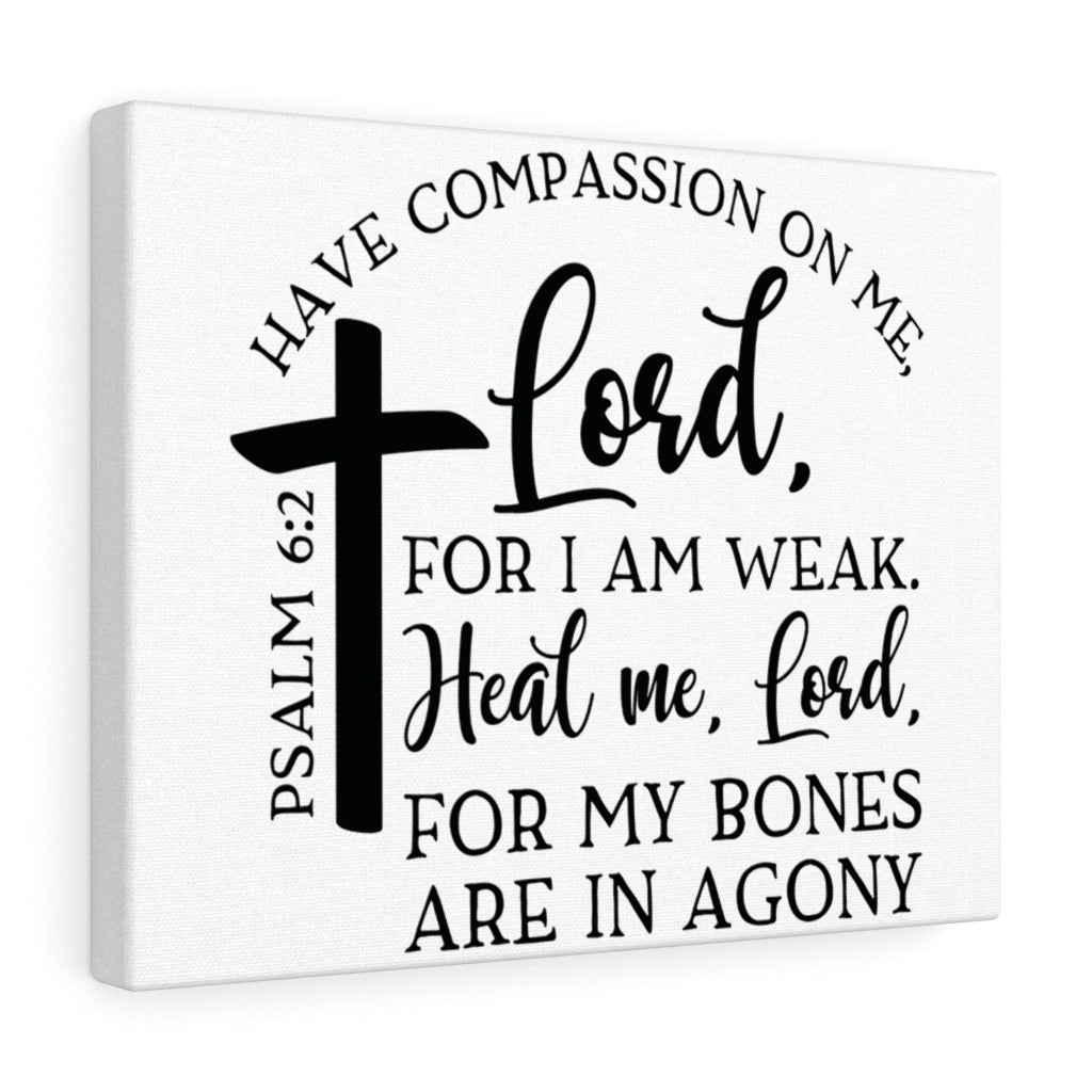 Scripture Walls Heal Me Lord Psalm 6:2 Bible Verse Canvas Christian Wall Art Ready to Hang Unframed-Express Your Love Gifts
