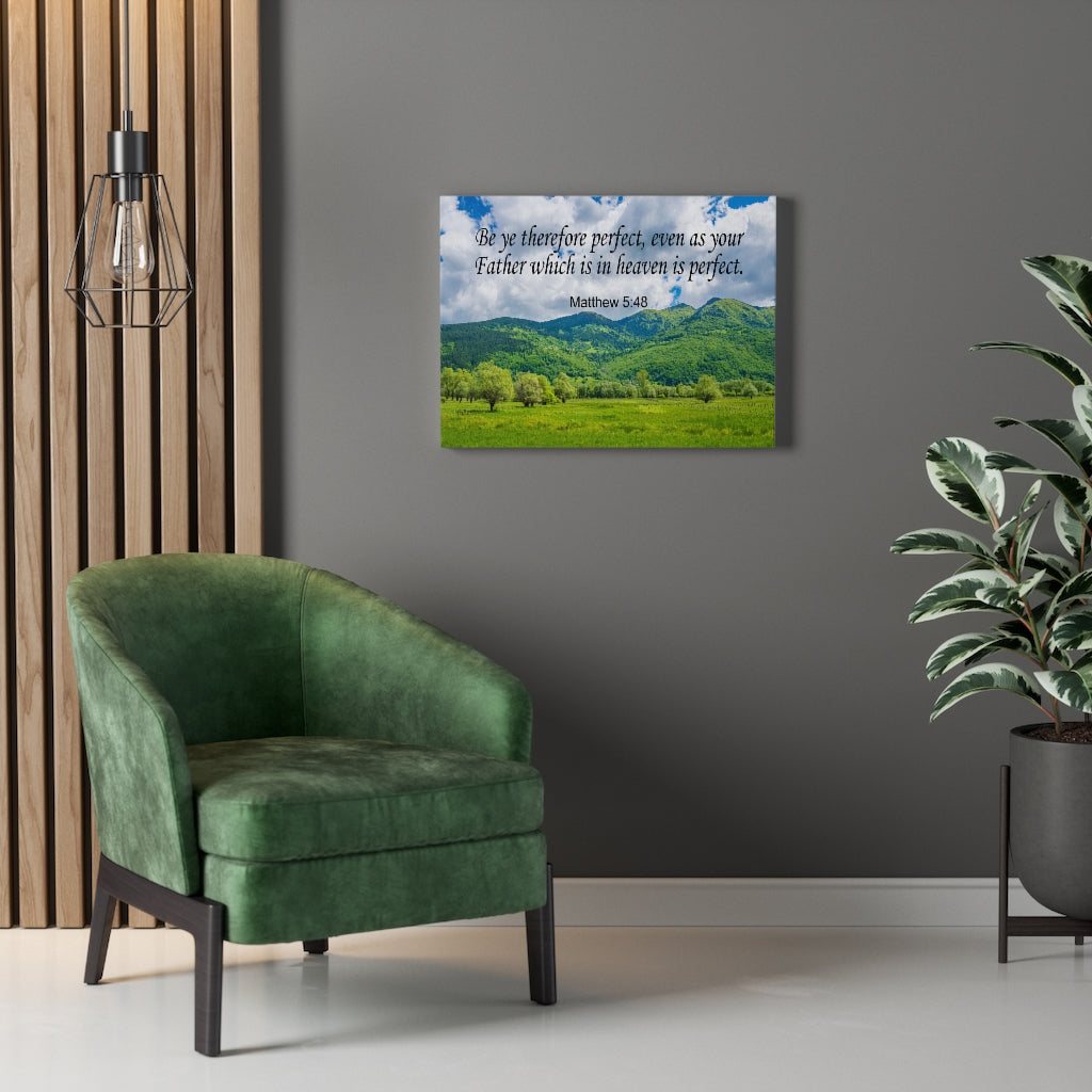 Scripture Walls Heaven is Perfect Matthew 5:48 Christian Wall Art Print Ready to Hang Unframed-Express Your Love Gifts