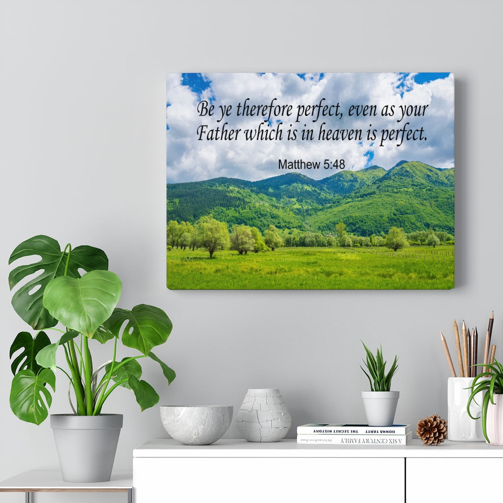 Scripture Walls Heaven is Perfect Matthew 5:48 Christian Wall Art Print Ready to Hang Unframed-Express Your Love Gifts