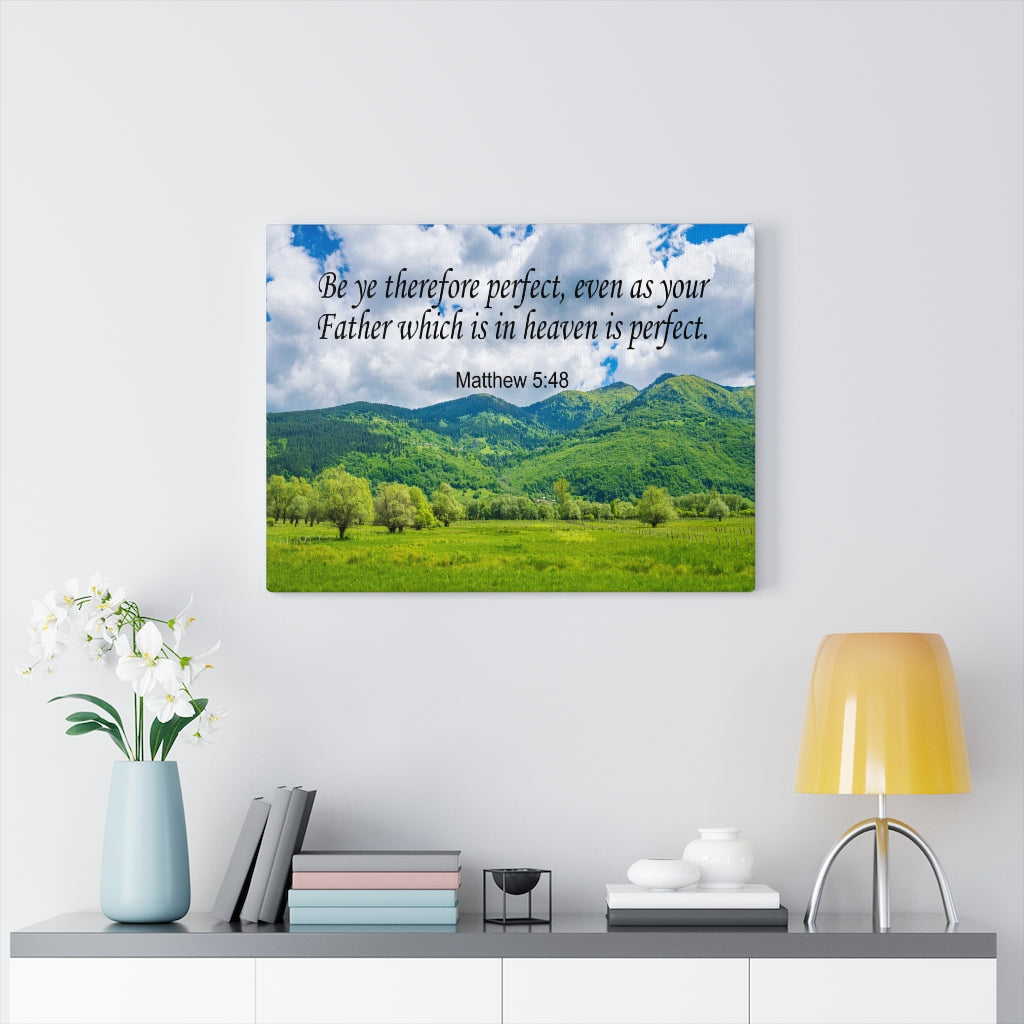 Scripture Walls Heaven is Perfect Matthew 5:48 Christian Wall Art Print Ready to Hang Unframed-Express Your Love Gifts