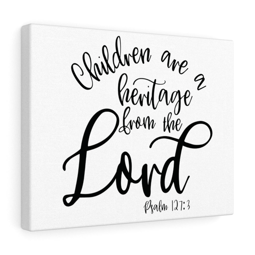 Scripture Walls Heritage From The Lord Psalm 127:3 Bible Verse Canvas Christian Wall Art Ready to Hang Unframed-Express Your Love Gifts