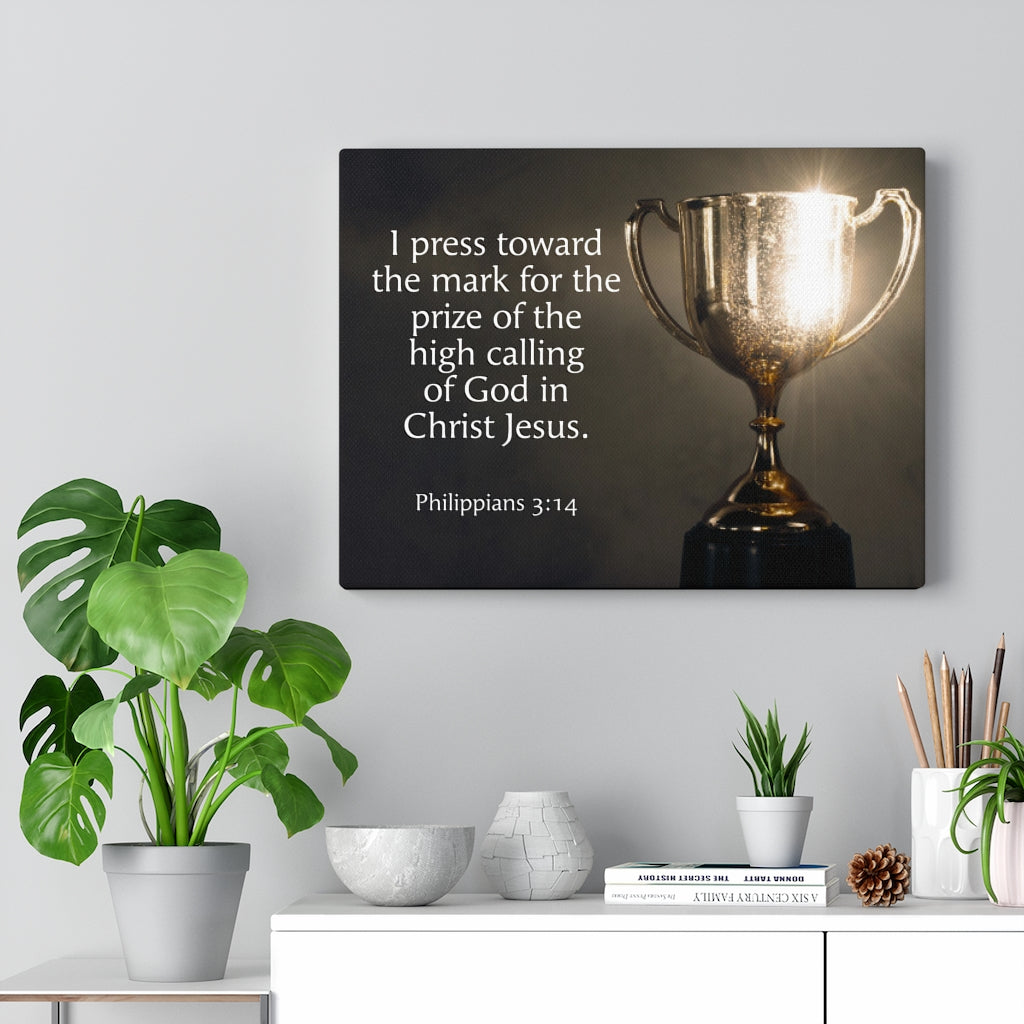 Scripture Walls High Calling Philippians 3:14 Wall Art Christian Home Decor Unframed-Express Your Love Gifts