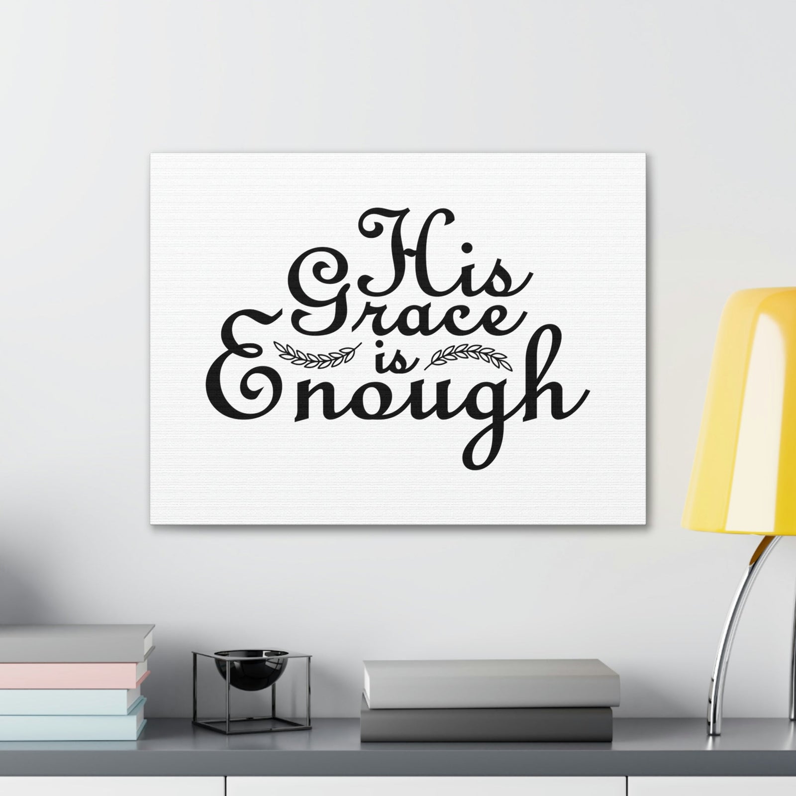 Scripture Walls His Grace Is Enough 2 Corinthians 12:9 Christian Wall Art Bible Verse Print Ready to Hang Unframed-Express Your Love Gifts