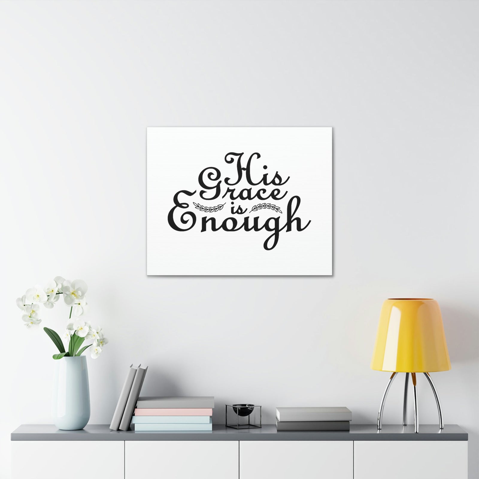 Scripture Walls His Grace Is Enough 2 Corinthians 12:9 Christian Wall Art Bible Verse Print Ready to Hang Unframed-Express Your Love Gifts