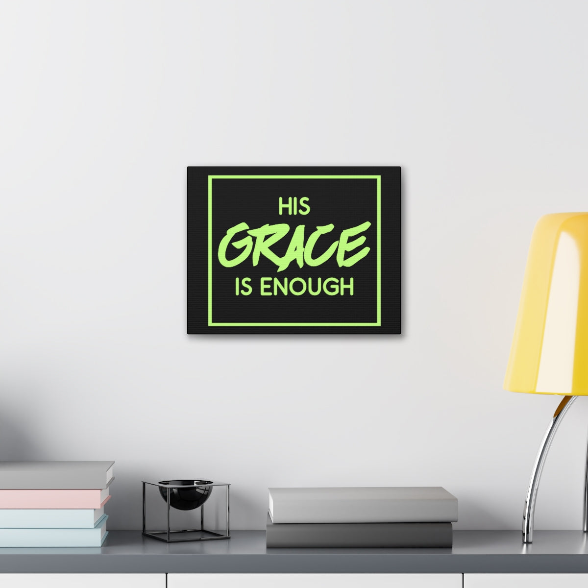 Scripture Walls His Grace Is Enough 2 Corinthians 12:9 Christian Wall Art Print Ready to Hang Unframed-Express Your Love Gifts