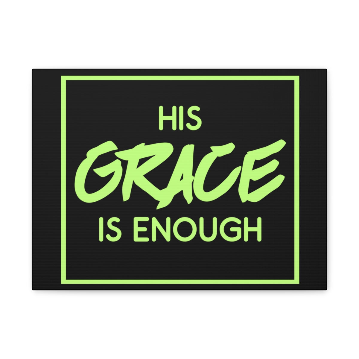 Scripture Walls His Grace Is Enough 2 Corinthians 12:9 Christian Wall Art Print Ready to Hang Unframed-Express Your Love Gifts