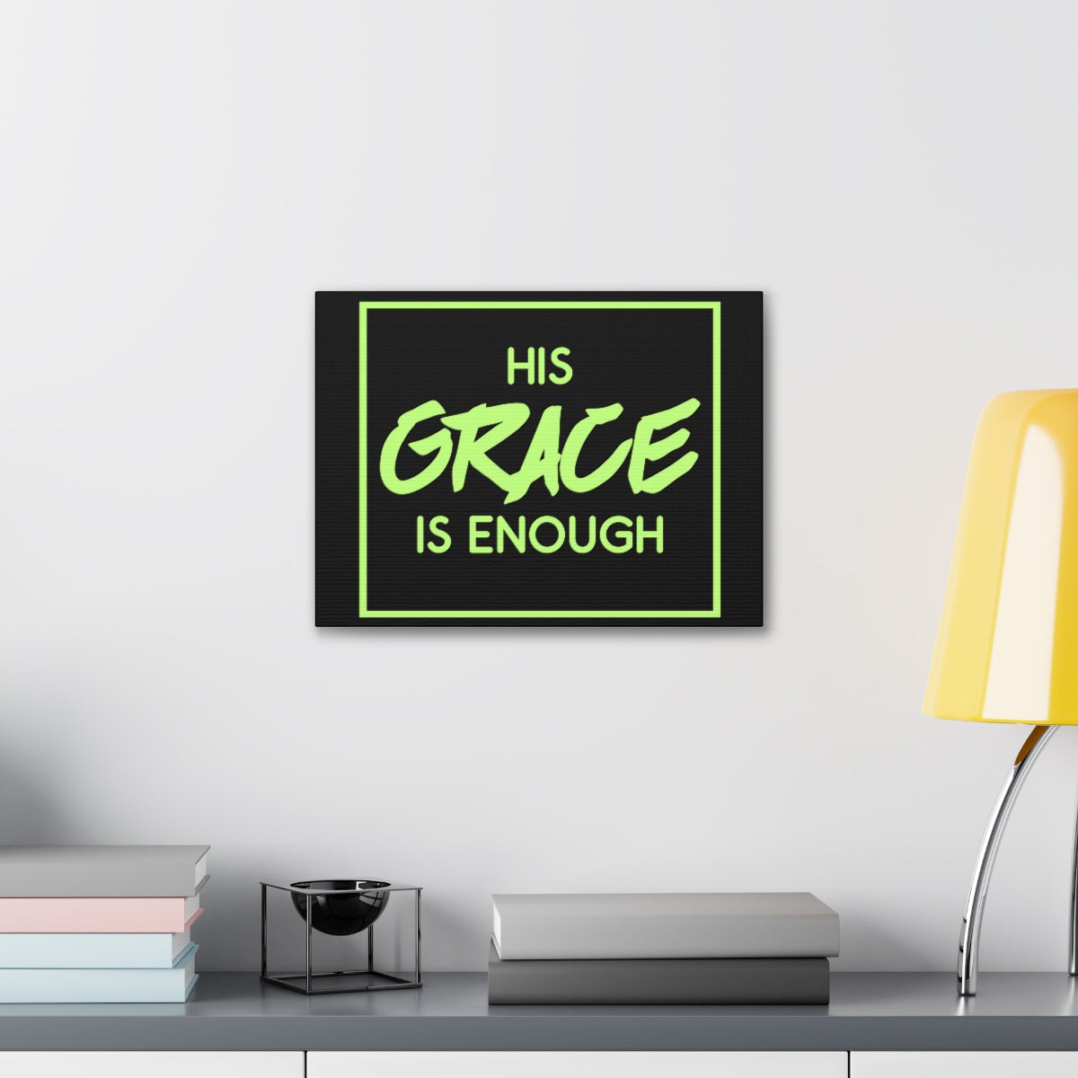 Scripture Walls His Grace Is Enough 2 Corinthians 12:9 Christian Wall Art Print Ready to Hang Unframed-Express Your Love Gifts