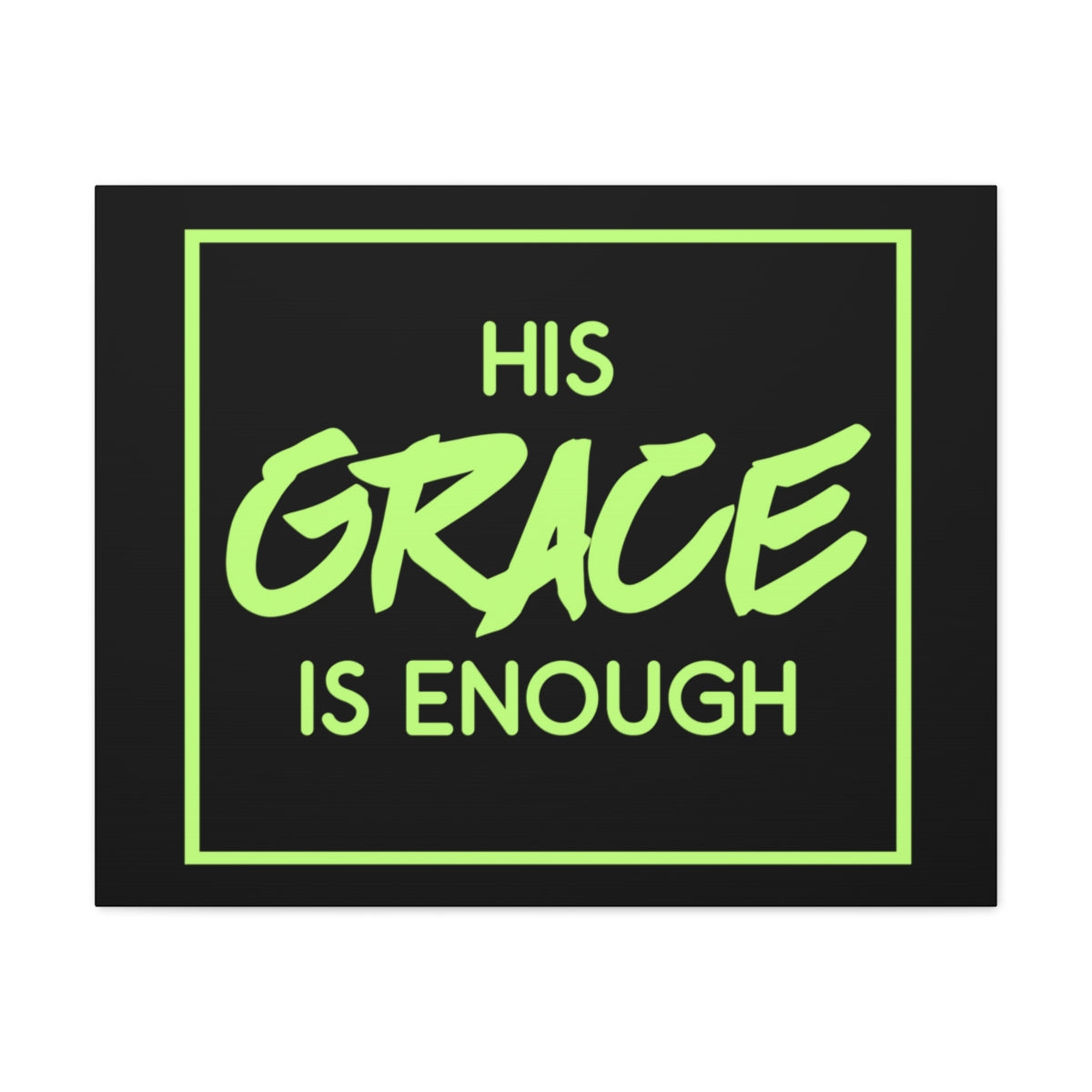 Scripture Walls His Grace Is Enough 2 Corinthians 12:9 Christian Wall Art Print Ready to Hang Unframed-Express Your Love Gifts
