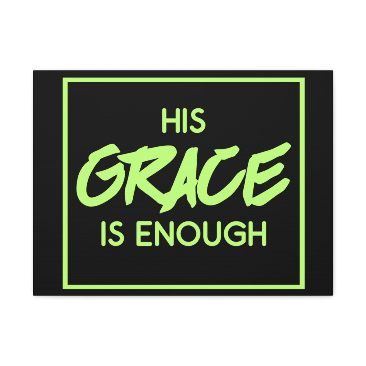 Scripture Walls His Grace Is Enough 2 Corinthians 12:9 Christian Wall Art Print Ready to Hang Unframed-Express Your Love Gifts