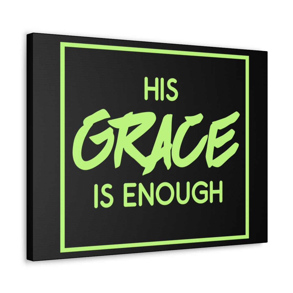 Scripture Walls His Grace Is Enough 2 Corinthians 12:9 Christian Wall Art Print Ready to Hang Unframed-Express Your Love Gifts