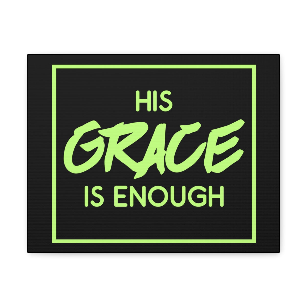 Scripture Walls His Grace Is Enough 2 Corinthians 12:9 Christian Wall Art Print Ready to Hang Unframed-Express Your Love Gifts