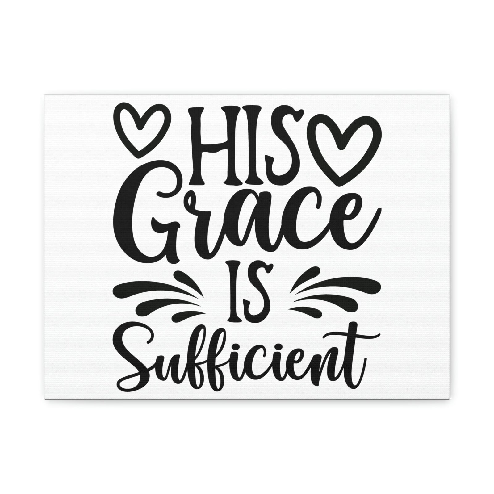 Scripture walls His Grace Is Sufficient 2 Corinthians 9:8 Hearts Christian Wall Art Print Ready to Hang Unframed-Express Your Love Gifts