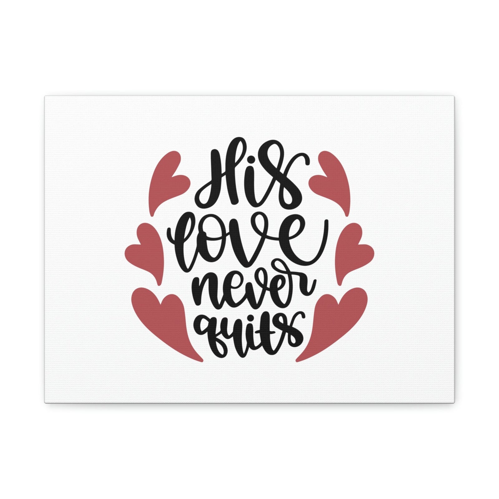 Scripture Walls His Love Never Quits Psalms 136:26 Christian Wall Art Bible Verse Print Ready to Hang Unframed-Express Your Love Gifts