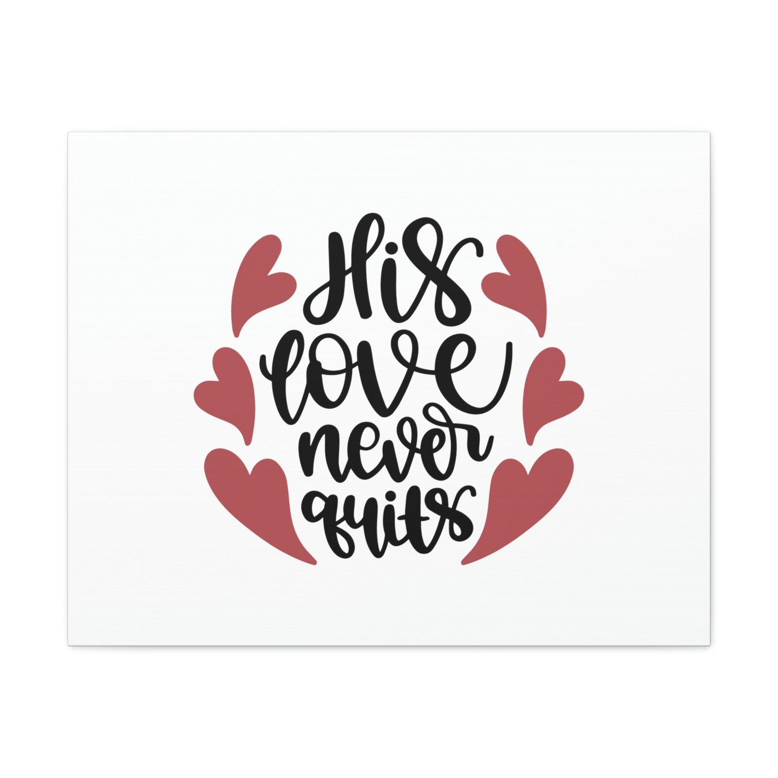Scripture Walls His Love Never Quits Psalms 136:26 Christian Wall Art Bible Verse Print Ready to Hang Unframed-Express Your Love Gifts