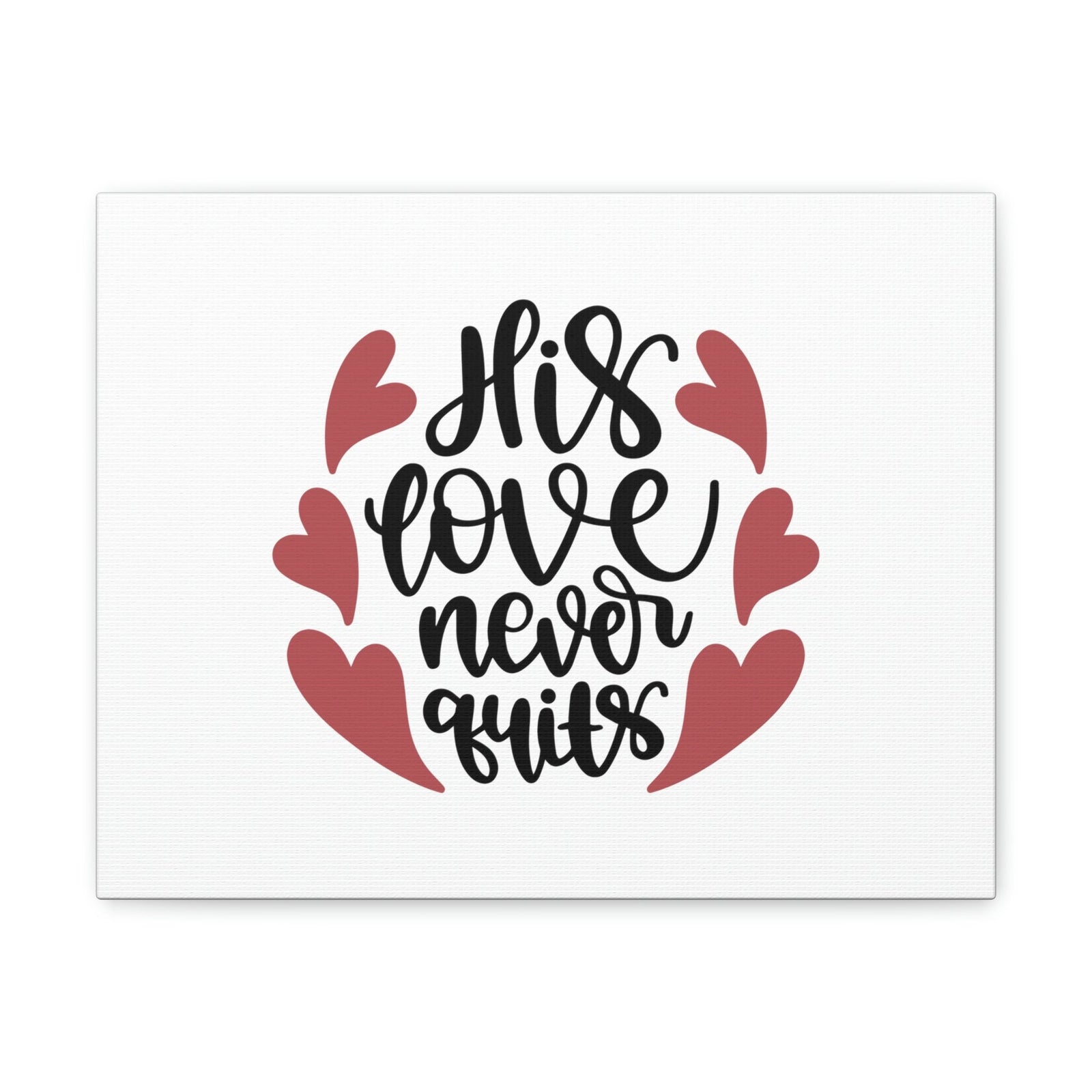 Scripture Walls His Love Never Quits Psalms 136:26 Christian Wall Art Bible Verse Print Ready to Hang Unframed-Express Your Love Gifts