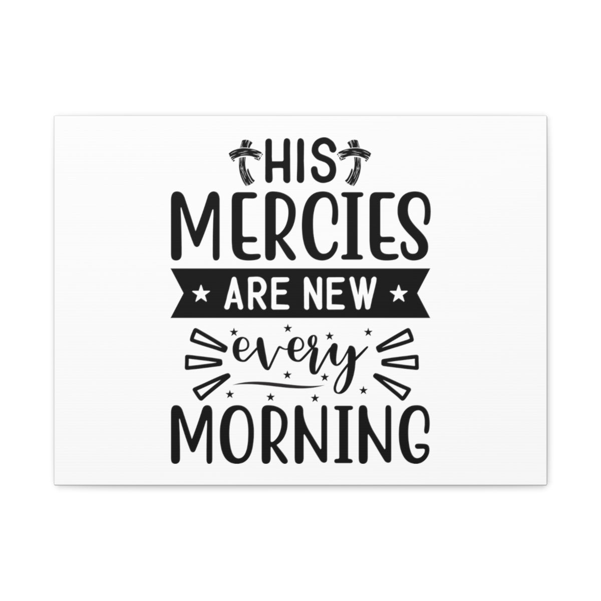 Scripture Walls His Mercies Lamentations 3:22-23 Christian Wall Art Bible Verse Print Ready to Hang Unframed-Express Your Love Gifts