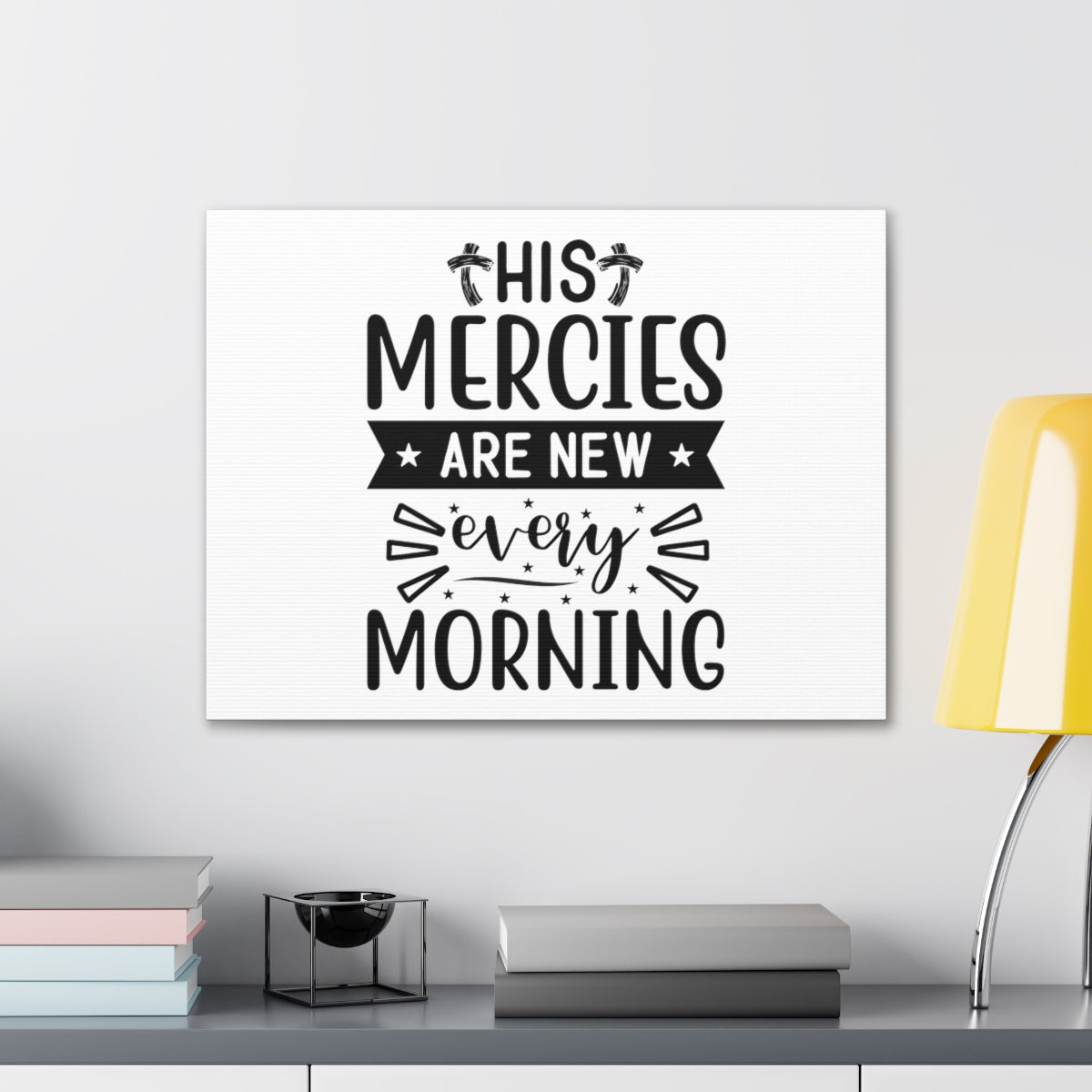 Scripture Walls His Mercies Lamentations 3:22-23 Christian Wall Art Bible Verse Print Ready to Hang Unframed-Express Your Love Gifts