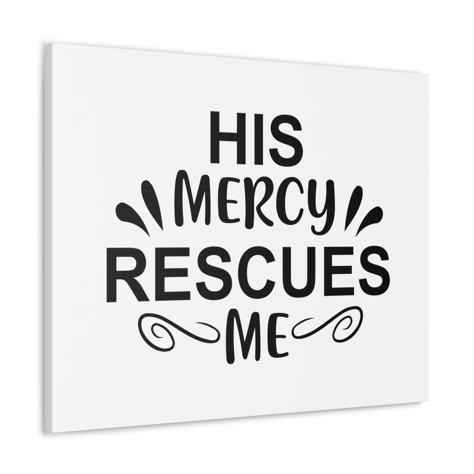 Scripture Walls His Mercy Rescues Me Psalms 140:4 Christian Wall Art Print Ready to Hang Unframed-Express Your Love Gifts