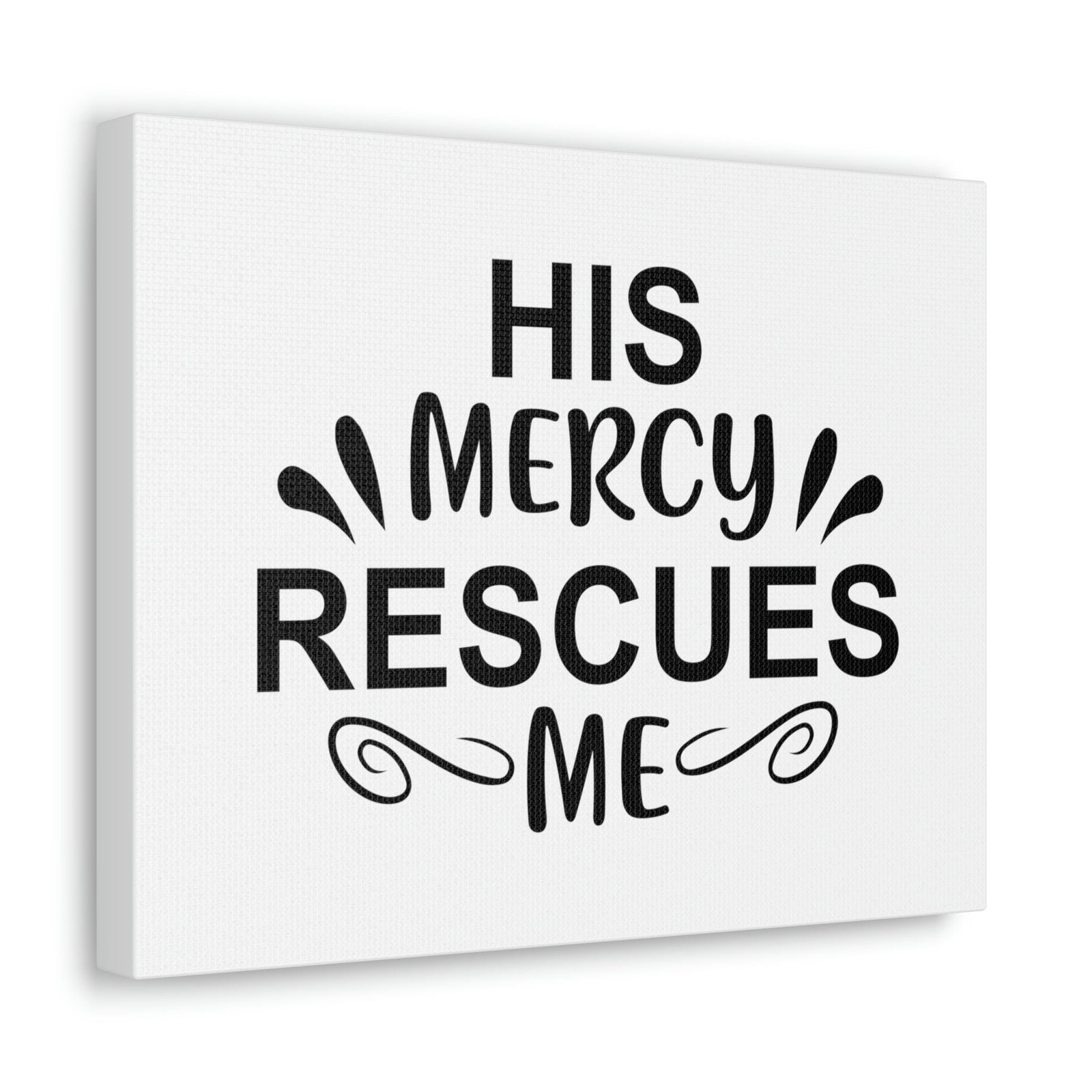 Scripture Walls His Mercy Rescues Me Psalms 140:4 Christian Wall Art Print Ready to Hang Unframed-Express Your Love Gifts